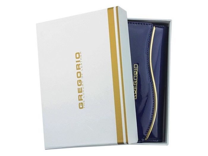Dámská peněženka Gregorio ZLF-112 z přírodní kůže v barvě popel střední velikosti s horizontální orientací