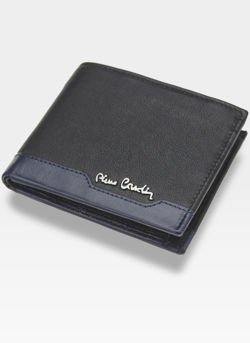 Pánská peněženka z pravé kůže Modrá Mirror Pierre Cardin Tilak37 8824 RFID